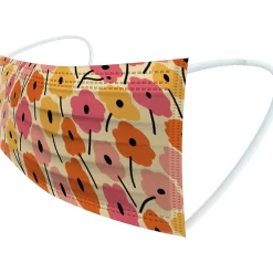 WeCare 3-ply Disposable Face Masks, Individually Wrapped, Adult, Assorted Spring Prints, 50/Box (WMN100079)