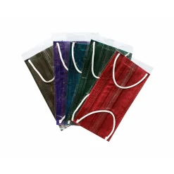 WeCare 3-ply Disposable Face Mask ,Adult, Assorted Jewel Tones, 50/Box (WMN100091)