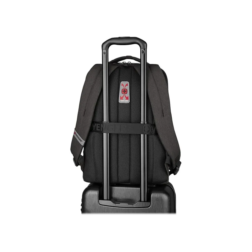 Wenger MX Professional Laptop Backpack, Heather Gray Polyester (611641)