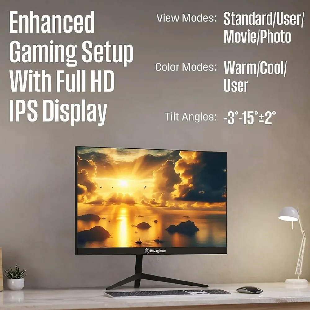 Online Westinghouse 24" 180 Hz FHD Gaming Monitor, Black (WM24FA9420)