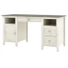 Computer Desks*Whalen Abington 60"W Wood Computer Desk, Dusty Aged Oak/Antique White (SPUS-ABTD)