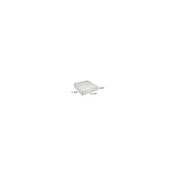 Hot Partners Brand White Side-Loading Locking-Tab Mailers, 12-1/8" x 11-5/8" x 2-5/8", 50/Bundle