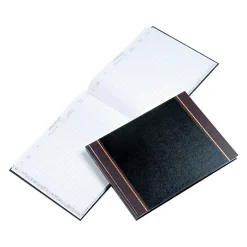 Accounting & Record Journals*Wilson Jones Visitor Book, 10 Columns, 12.25" x 9.5", Black, 208 Sheets/Book (S491)
