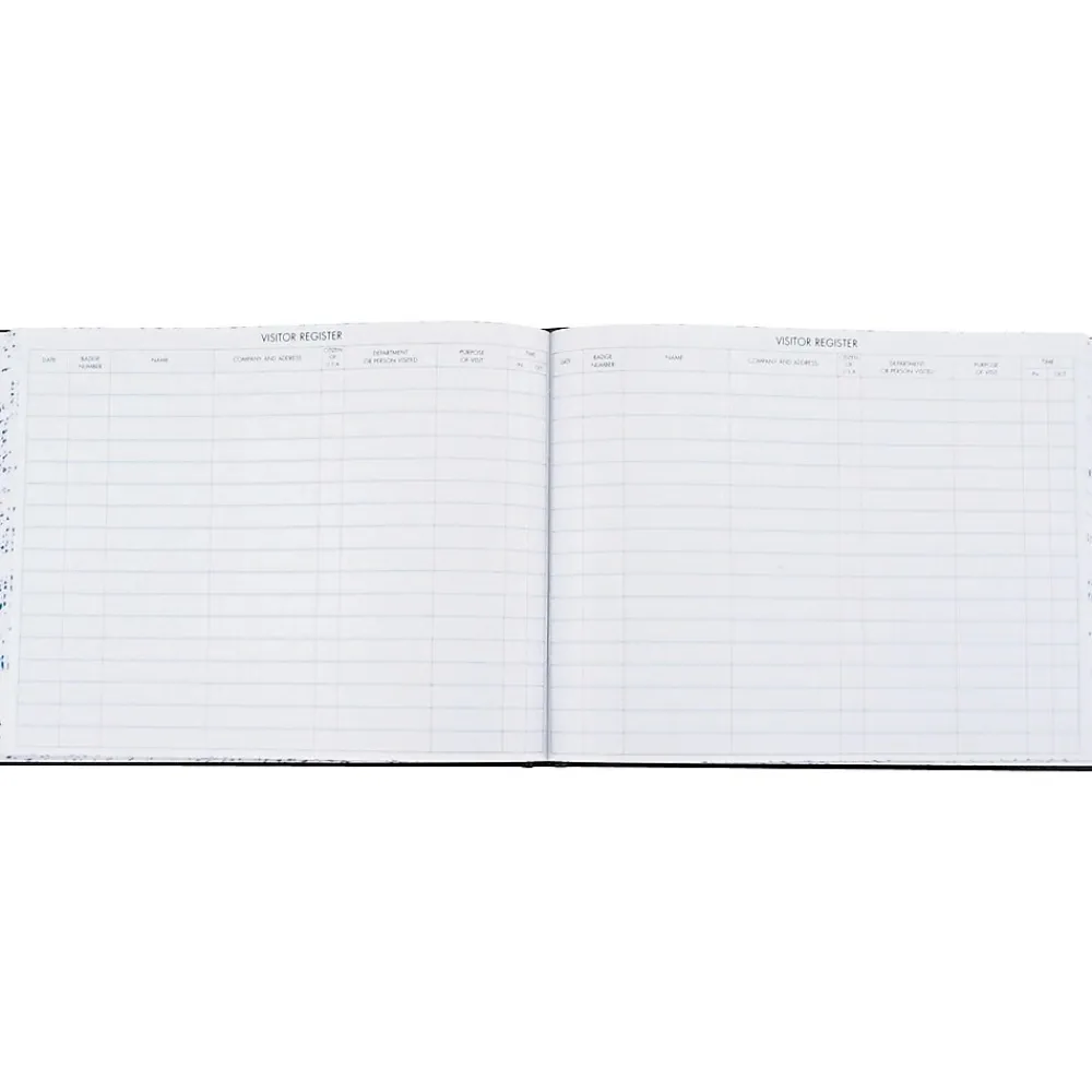 Accounting & Record Journals*Wilson Jones Visitor Book, 10 Columns, 12.25" x 9.5", Black, 208 Sheets/Book (S491)