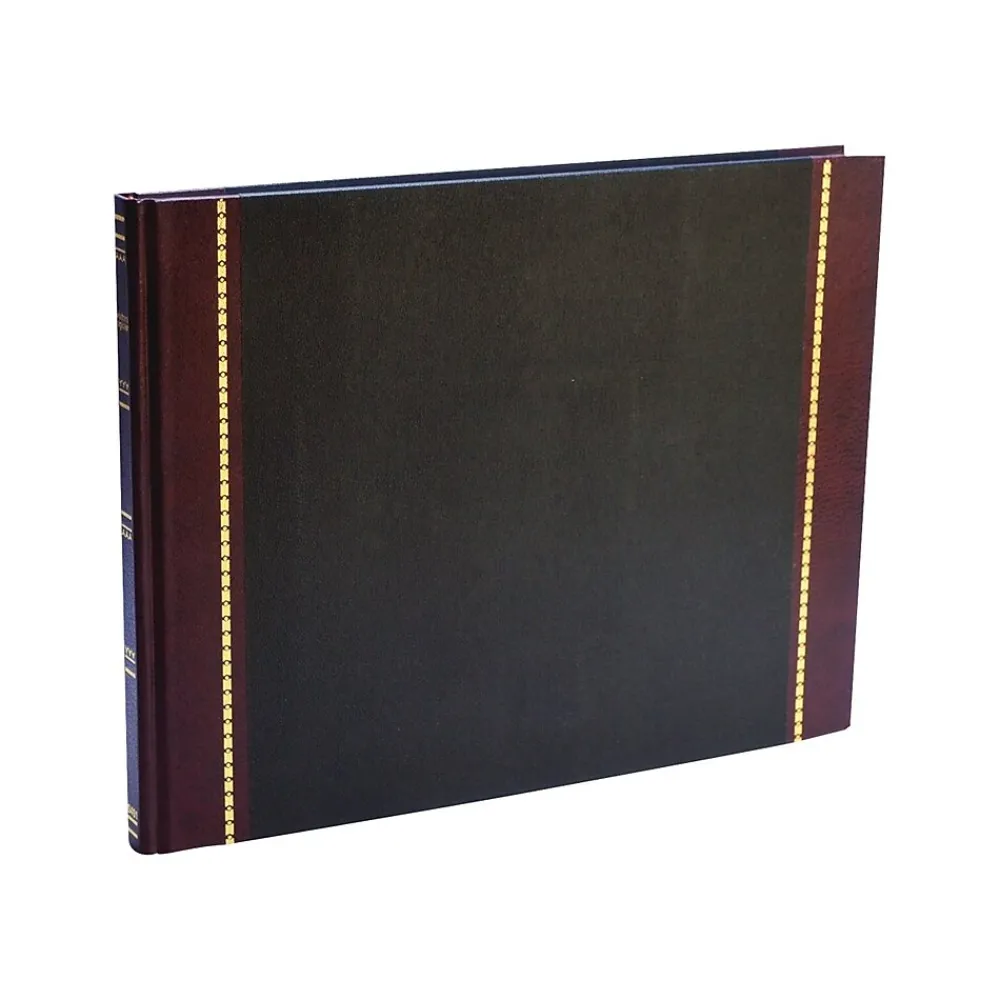 Accounting & Record Journals*Wilson Jones Visitor Book, 10 Columns, 12.25" x 9.5", Black, 208 Sheets/Book (S491)