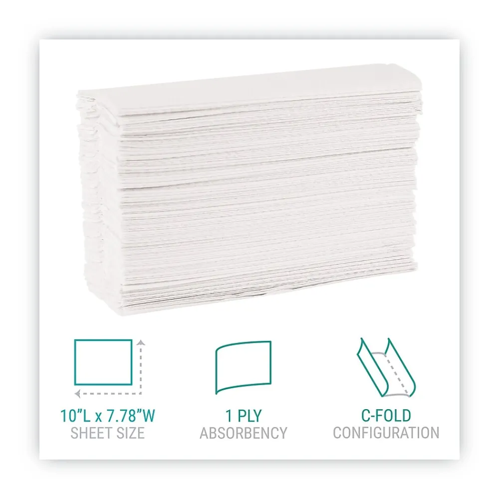 Windsoft C-Fold Paper Towel, 1-Ply, 150 Sheets/Pack, 2400 Sheets/Carton (WIN 101)