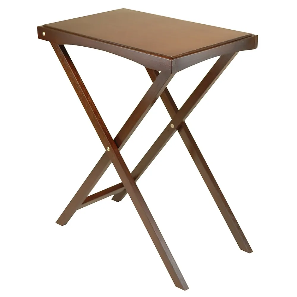 Folding Tables*Winsome Folding Butler Tray Table, Antique Walnut (94422)