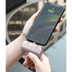 USB-C Power Bank, 5000 mAh, Pink (WED02)<Worryfree Gadgets Best