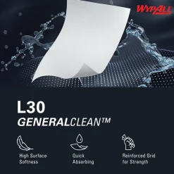 GeneralClean L30 Durable Fibers Cleaning Wipers, 12