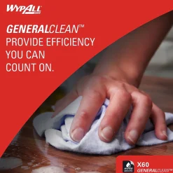 GeneralClean X60 Fabric Cleaning Wipers, 12.5