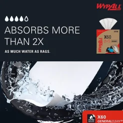 GeneralClean X60 Fabric Cleaning Wipers, 16.8