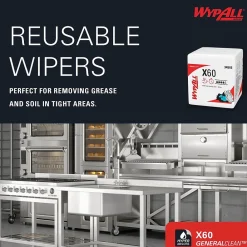 GeneralClean X60 Nylon Cleaning Wipers, 12