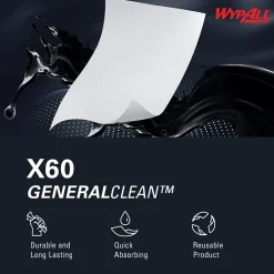 GeneralClean X60 Nylon Cleaning Wipers, 12