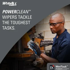 PowerClean WetTask Fabric Cleaning Wipers, 9