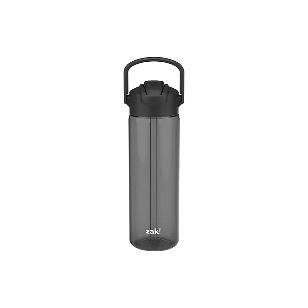 Zak! Liberty Plastic Water Bottle, 24 oz., Ebony (0015-X280)