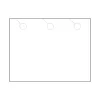 Business Cards*Zapco 3-Up Door Hanger, 8.5" x 11", Vellum Bristol White, 50/Pack (212-50FWH23D)