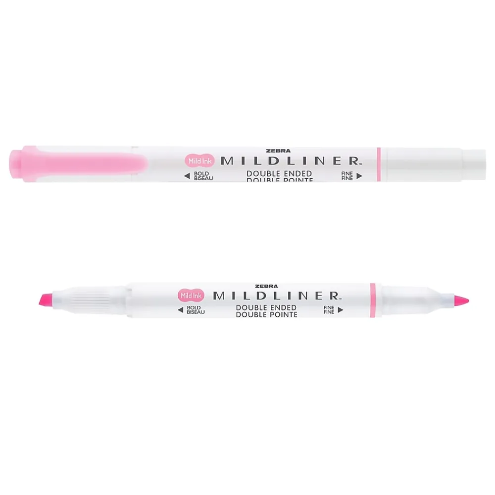 Highlighters|Zebra Mildliner Twin Tip Highlighters, Bullet/Chisel Tip, Complete Assorted, 10/Pack (78101)