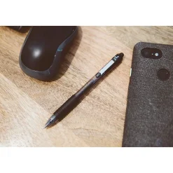 Pens|Zebra Z-Grip Retractable Ballpoint Pen, Medium Point, 1.0mm, Assorted Ink, 24 Pack (12224)