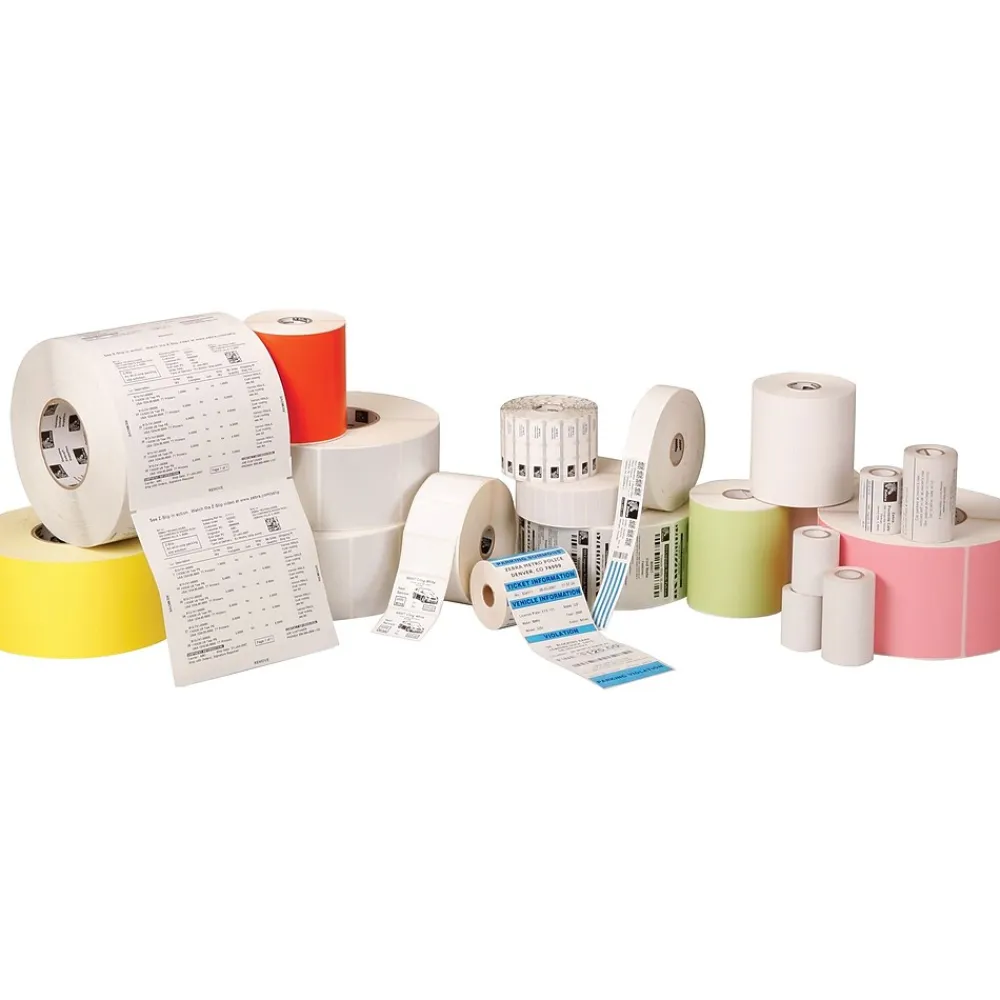 Labels|Zebra Z-Ultimate 4000T High Tack Thermal Transfer Label, 2" x 1", Pearl White (10008521)