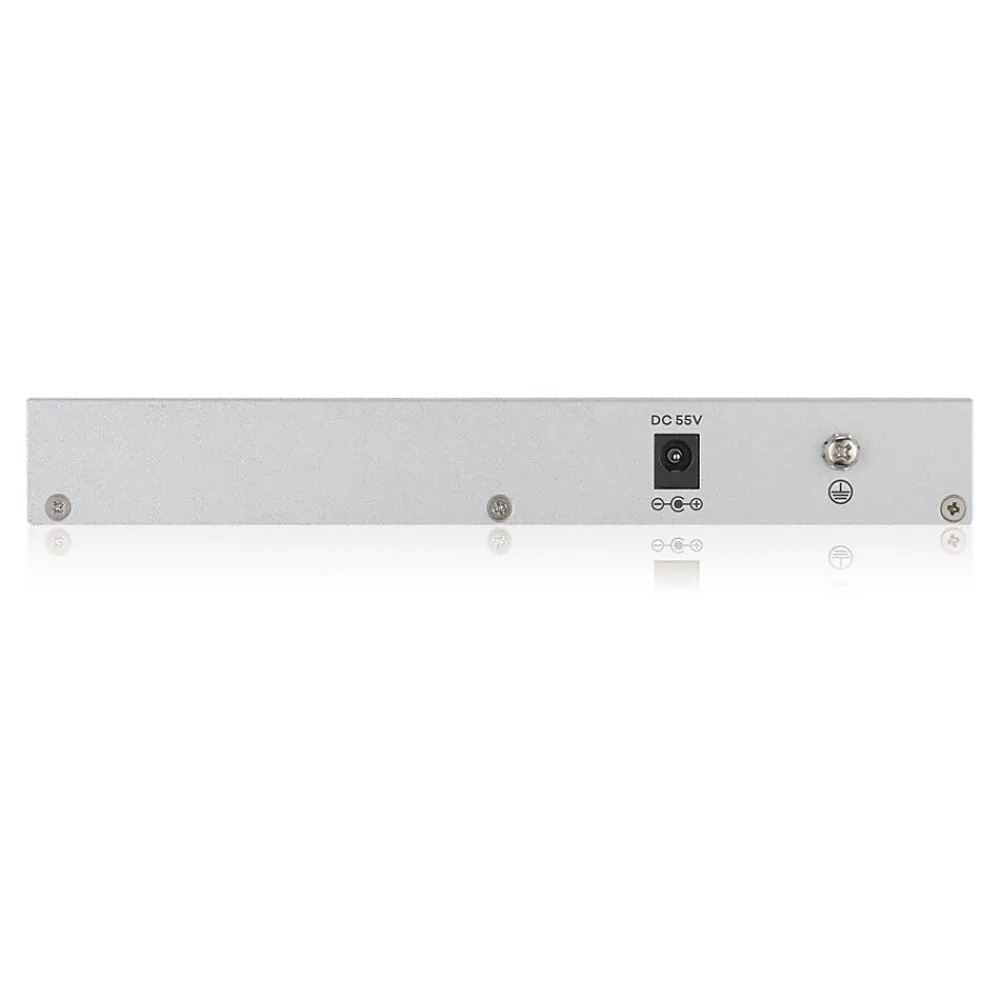 New ZyXEL GS1200-5HPv2 Managed 5-Port Gigabit PoE+ Desktop Ethernet Switch, Gray